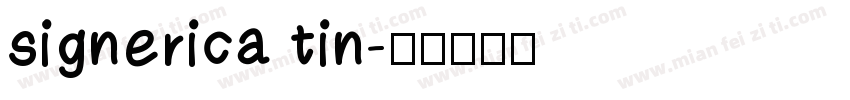 signerica tin字体转换